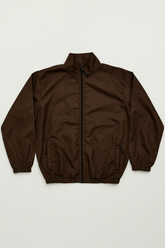 MEN'S BROWN WIND BREAKER JACKET - VENARI